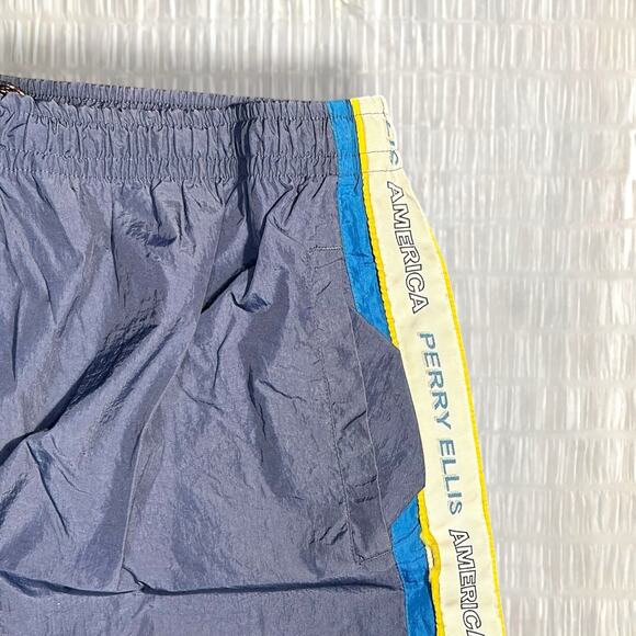 Vintage Perry Ellis America Men’s Blue Track Pants - Size L - Picture 4 of 4